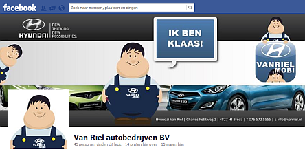 Van Riel op Facebook