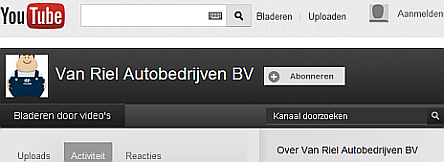 Van Riel op YouTube